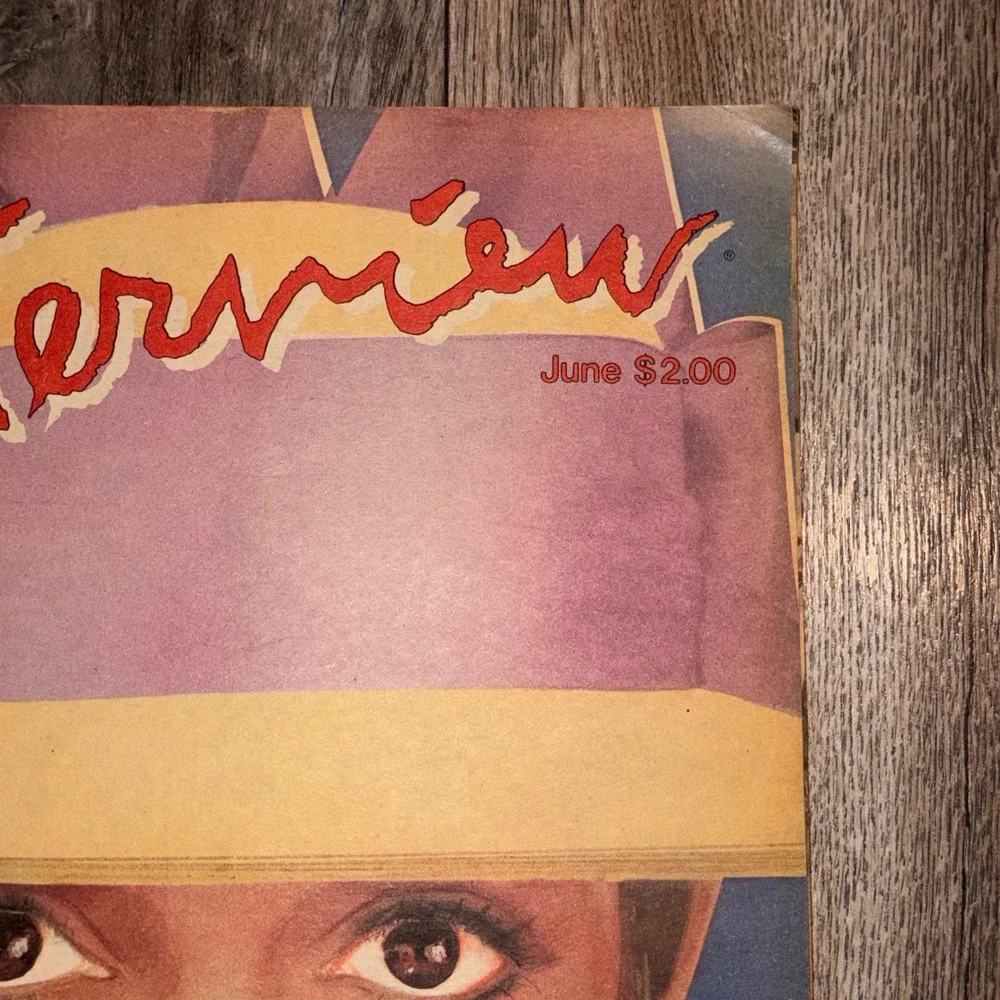 Vintage Interview Magazine June 1981 Susan Sarandon Andy Warhol Valentino Cover